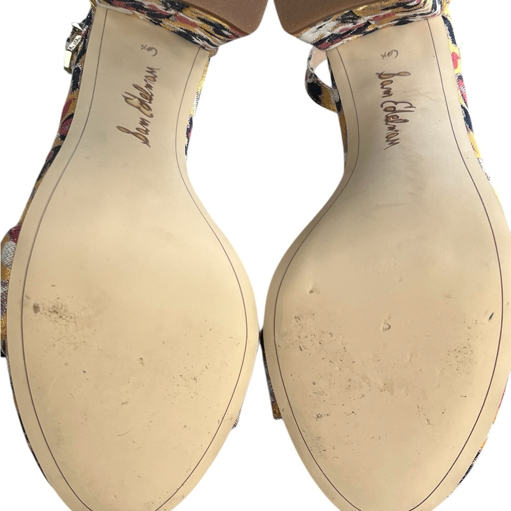 Gorgeous Sam Edelman Yaro Floral Heels Women’s Size 6.5 M - Picture 10 of 12